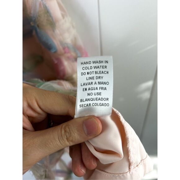 Entro Favorite Fleur Mesh Mini Dress Cutout Back Size S - Picture 13 of 13